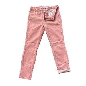 Jessica Simpson 6/28 Skinny Jeans | Coral Pink, Rolled Cuff, Stretch